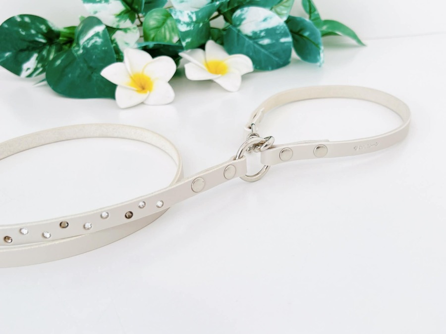 カラフルラインストーン埋込リード グレージュ